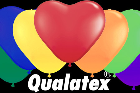Ballons Qualatex coeurs Carnival