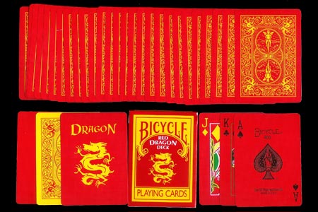 Jeu Bicycle Red Dragon