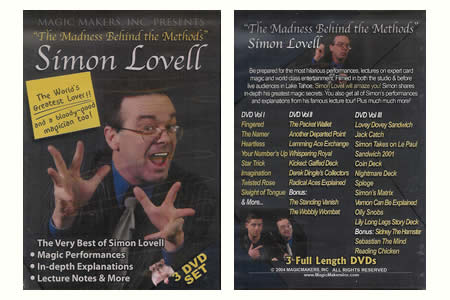 Dvd 'The Madness Behind The Methods' - simon lovell