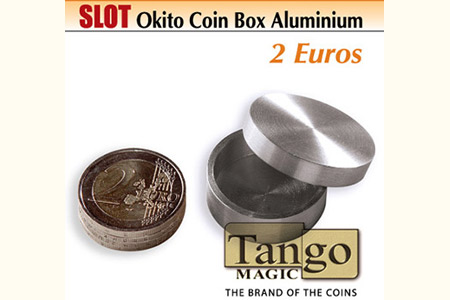 Caja Okito Aluminio con ranura 2 Euros - mr tango
