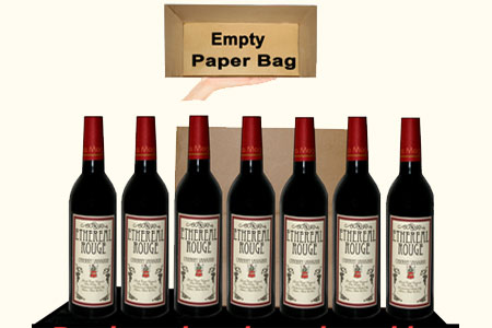 Appearing 7 wine bottles from empty Paper Bag - tora-magic