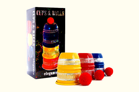 Colored Aluminium cups (with 4 balls)