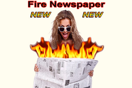 Fire Newspaper - tora-magic