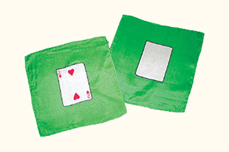 Carta en el Pañuelo 2 de corazones + Blanco (22,5 x 22,5 cm)