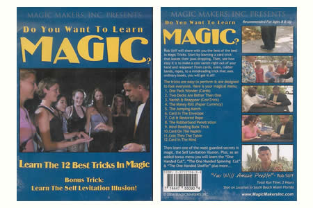 Dvd 'Do you want to learn magic ?' - rob stiff