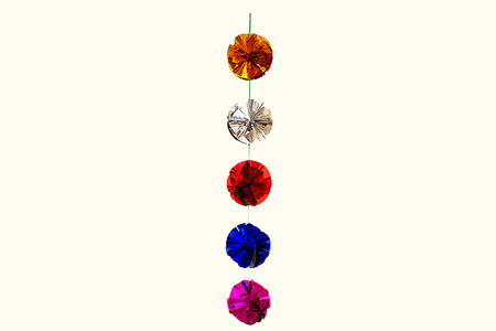 Guirlande de fleurs métalliques (20 cm)