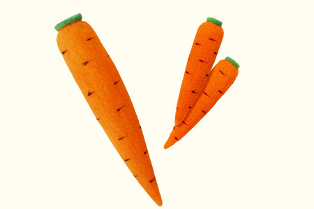 Multiplication de carottes en mousse