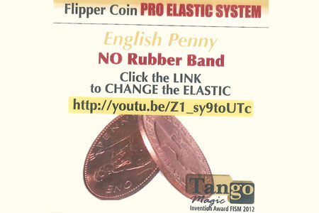 Flipper Coin 1 Penny cts (Pro Elastic)  - mr tango