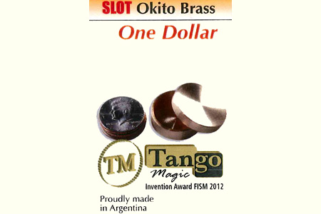 Slot okito coin box Brass 1 dollar - mr tango