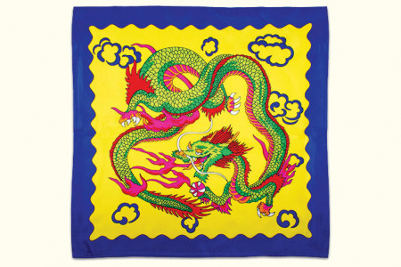 Foulard Dragon (90 x 90 cm)