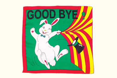 Pañuelo de Seda Conejo Goodbye (90 x 90 cm)