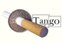 Cigarette through coin - 50 cts € One side