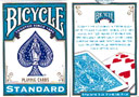 Jeu Bicycle à dos Bleu Turquoise