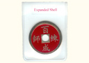 Coquille Rouge pour pièce chinoise couleur