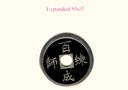 Coquille Noire pour pi�ce chinoise couleur 
