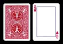 Carte Bicycle Dame de coeur absente