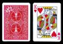 Carte Bicycle roi de coeur à quartet d'anges