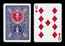 Carte Bicycle Tarot Bleu Cercle rouge