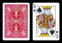 Carte Bicycle Roi de pique � �p�e manquante