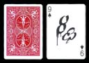 tour de magie : Carte Bicycle 9 de Pique tagu� 8 de tr�fle