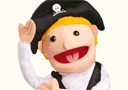 Marionnette pirate blond ventriloquie