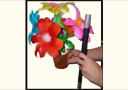 Bouquet de fleurs à la baguette