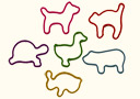 Gomas el�sticas animales