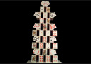 Castillo de cartas de 10 pisos