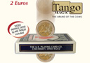 2 euros a través del naipe