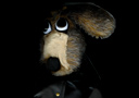 Marionnette Chien rockeur ventriloquie