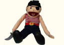 Marionnette pirate châtain ventriloquie