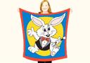 Foulard Lapin Magicien (112 x 112 cm)