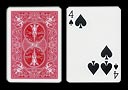 article de magie Carte Bicycle 4 de pique � 3 points rapproch�s