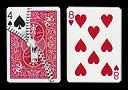 article de magie Carte Bicycle � fermeture �clair 4 de pique