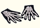 Paire de gants squelette