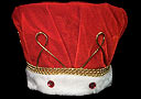 Couronne de roi en velours