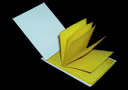 article de magie Carnet Papier flash jaune (5 x 8 cm)