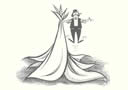 article de magie Merlin on silks 1