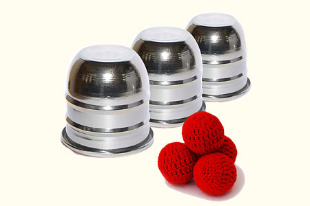 Aluminium cups mini (with 4 balls)