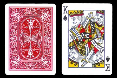 Carta BICYCLE Combate entre reyes y Dorso normal