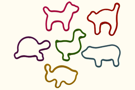 Elastiques Animaux