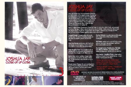 DVD Close up. Up close V3 (Joshua Jay)