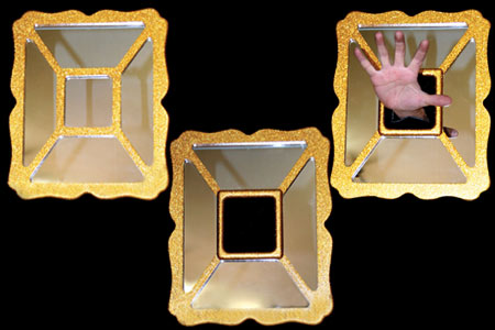 Hand thru mirror