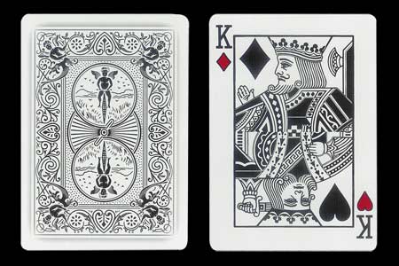 Red King´s Double Index BICYCLE Ghost Card