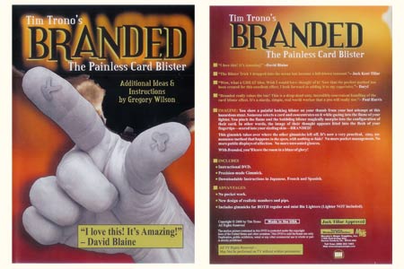 DVD Tim Tronos Branded