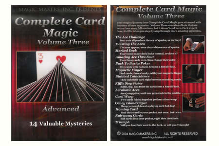 DVD Complete Card Magic Vol.3 (Advanced)