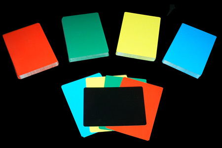 Lot de cartes de manipulation 4 couleurs