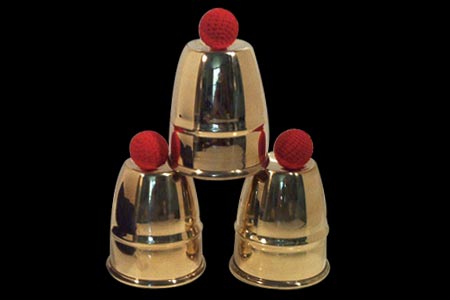 Cubiletes de Latón (con 4 bolas)