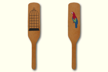 Raqueta con Jaula y Papagayo