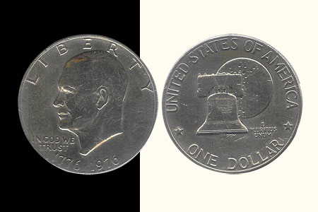 Moneda de Dólar con Campana (por 5)